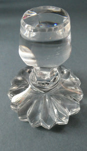 EDINBURGH CRYSTAL. Vintage 1980s Mallet Shape Whisky Decanter STAR OF EDINBURGH Pattern