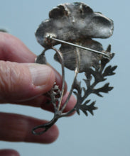 Load image into Gallery viewer, COSTUME JEWELLERY. Vintage WELSH 1998 Silver Plate on Pewter MASJ Poppy Brooch
