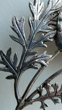 Load image into Gallery viewer, COSTUME JEWELLERY. Vintage WELSH 1998 Silver Plate on Pewter MASJ Poppy Brooch
