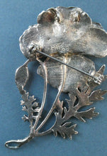 Load image into Gallery viewer, COSTUME JEWELLERY. Vintage WELSH 1998 Silver Plate on Pewter MASJ Poppy Brooch
