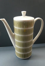 Load image into Gallery viewer,  1970s Seltmann Weiden Bavaria Coffee Set with Green Stripes Pattern
