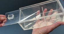 Load image into Gallery viewer, Vintage Mid Century Clear Lucite Perspex Large Trinket Box
