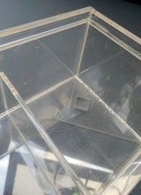 Load image into Gallery viewer, Vintage Mid Century Clear Lucite Perspex Large Trinket Box
