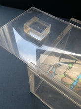 Load image into Gallery viewer, Vintage Mid Century Clear Lucite Perspex Large Trinket Box
