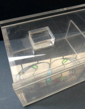 Load image into Gallery viewer, Vintage Mid Century Clear Lucite Perspex Large Trinket Box
