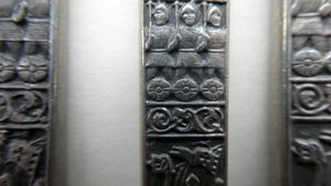 NORWEGIAN (Konge Tinn) Viking Pewter Heilag Olav Spoon and Two Pickle Forks