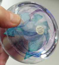 Load image into Gallery viewer, Vintage White Rose Bud Paperweight Caithness Glass. Attributed to Helen MacDonald
