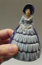 Load image into Gallery viewer, Group of SIX Carlton Ware Crinoline Lady Ceramic Napkin Rings, c 1935
