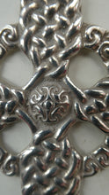 Load image into Gallery viewer, Large ANTIQUE Scottish Silver Pendant with Iona Cross Motif. Glasgow Hallmark Gilmore &amp; Watson 1919
