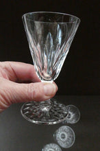 Load image into Gallery viewer, WATERFORD CRYSTAL &quot;Eileen&quot;. SET OF SIX Sherry or Port Glasses. Each 4 1/2 inches in height
