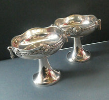 Load image into Gallery viewer, 1930s Solid Silver Miniature Footed Dishes with Celtic Decoration by Henry Matthews
