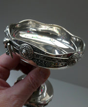 Load image into Gallery viewer, 1930s Solid Silver Miniature Footed Dishes with Celtic Decoration by Henry Matthews
