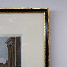 Load image into Gallery viewer, SCOTTISH ART. Georgian Engraving 1804 by James Fittler after John Claude Nattes, Edinburgh Castle from Registar House. FRAMED
