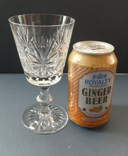 Load image into Gallery viewer, SINGLE: Vintage Edinburgh Crystal White Wine Glass. STAR OF EDINBURGH Pattern: 6 inches
