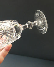 Load image into Gallery viewer, SINGLE: Vintage Edinburgh Crystal White Wine Glass. STAR OF EDINBURGH Pattern: 6 inches
