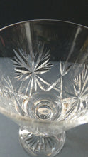 Load image into Gallery viewer, SINGLE: Vintage Edinburgh Crystal White Wine Glass. STAR OF EDINBURGH Pattern: 6 inches
