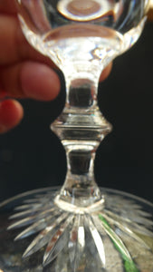 EDINBURGH CRYSTAL. Set of TEN Matching STAR OF EDINBURGH Sherry Glasses 4 1/2 inches in height