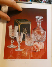 Load image into Gallery viewer, EDINBURGH CRYSTAL. Vintage 1980s Mallet Shape Whisky Decanter STAR OF EDINBURGH Pattern
