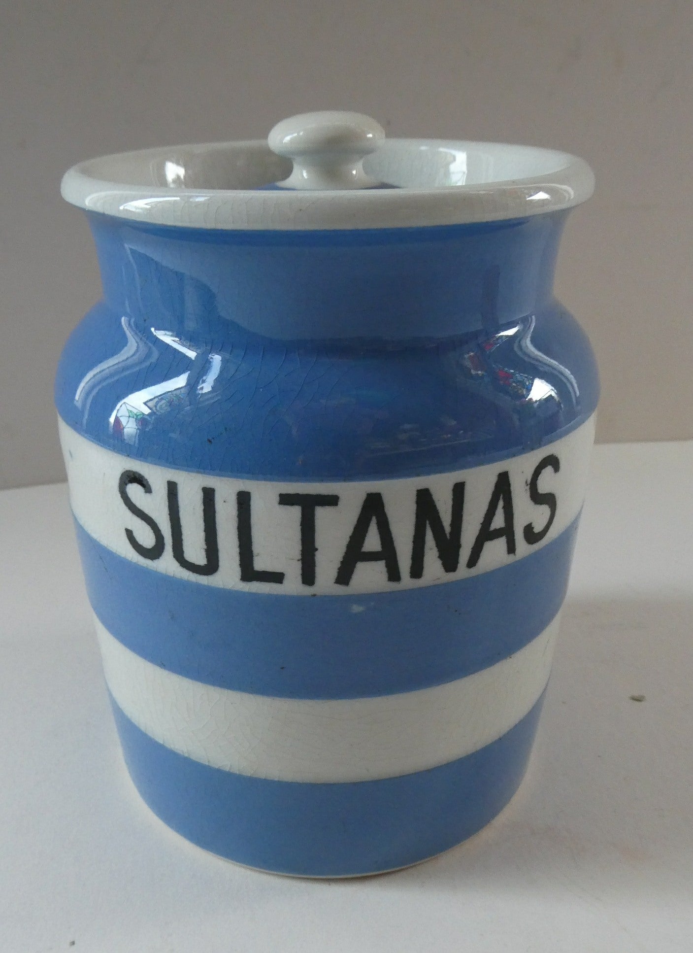 Vintage 1930s TG Green CORNISHWARE Storage Jar. Marked SULTANAS 5 inch –  Iconic Edinburgh