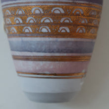 Load image into Gallery viewer, Cornish Studio Pottery. Miniature Gold Lustre PORCELAIN Vase by Mary Rich (1940 - 2022)
