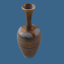 Load image into Gallery viewer, Cornish Studio Pottery. Miniature Gold Lustre PORCELAIN Vase by Mary Rich (1940 - 2022)
