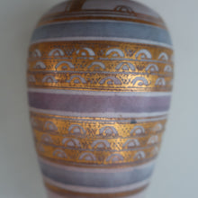 Load image into Gallery viewer, Cornish Studio Pottery. Miniature Gold Lustre PORCELAIN Vase by Mary Rich (1940 - 2022)
