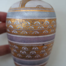 Load image into Gallery viewer, Cornish Studio Pottery. Miniature Gold Lustre PORCELAIN Vase by Mary Rich (1940 - 2022)
