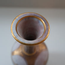 Load image into Gallery viewer, Cornish Studio Pottery. Miniature Gold Lustre PORCELAIN Vase by Mary Rich (1940 - 2022)
