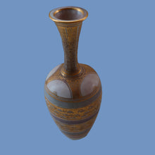 Load image into Gallery viewer, Cornish Studio Pottery. Miniature Gold Lustre PORCELAIN Vase by Mary Rich (1940 - 2022)
