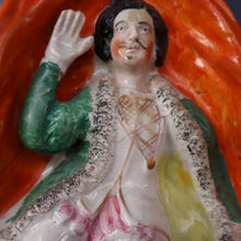 Load image into Gallery viewer, Antique 1860s Staffordshire Figurine. The Actor David Garrick as Richard III
