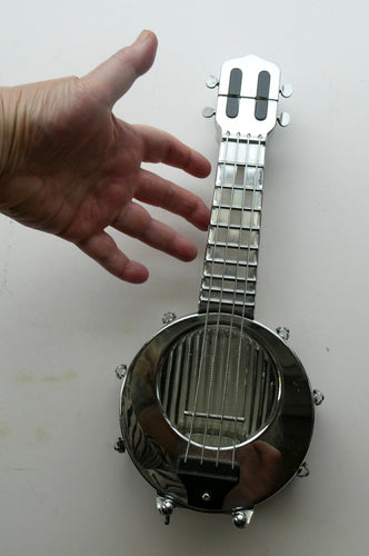 Rare 1950s Vintage JAPANESE Decanter in the Shape of a Banjo. MUSICAL