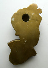 Load image into Gallery viewer, Art Deco 1930s Wall Mask G. Leonardi Golden Lady&#39;s Head Wall Mask
