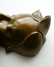 Load image into Gallery viewer, Art Deco 1930s Wall Mask G. Leonardi Golden Lady&#39;s Head Wall Mask
