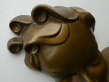 Load image into Gallery viewer, Art Deco 1930s Wall Mask G. Leonardi Golden Lady&#39;s Head Wall Mask
