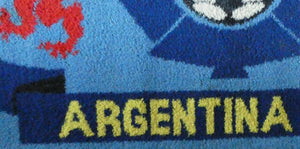 1978 World Cup. Scotland Argentia Souvenir Wool Fireside Rug