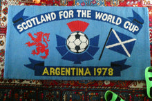 Load image into Gallery viewer, 1978 World Cup. Scotland Argentia Souvenir Wool Fireside Rug
