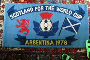 1978 World Cup. Scotland Argentia Souvenir Wool Fireside Rug