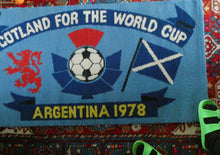 Load image into Gallery viewer, 1978 World Cup. Scotland Argentia Souvenir Wool Fireside Rug
