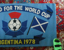 Load image into Gallery viewer, 1978 World Cup. Scotland Argentia Souvenir Wool Fireside Rug
