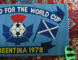 1978 World Cup. Scotland Argentia Souvenir Wool Fireside Rug