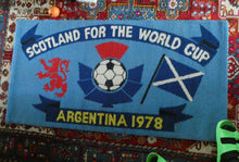 Load image into Gallery viewer, 1978 World Cup. Scotland Argentia Souvenir Wool Fireside Rug
