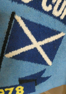 1978 World Cup. Scotland Argentia Souvenir Wool Fireside Rug