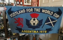 Load image into Gallery viewer, 1978 World Cup. Scotland Argentia Souvenir Wool Fireside Rug
