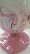 Load image into Gallery viewer, 1950s Scottish VASART Glass Tulip Lamp in Pastel Pink and Peppermint Shades. WORKING
