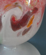 Load image into Gallery viewer, 1950s Scottish VASART Glass Tulip Lamp in Lilac Grey and Mottled Rose Pink Colours. WORKING
