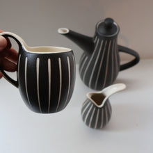 Load image into Gallery viewer, Rare 1950s Denby TIGO WARE Coffee Pot, Mug &amp; Jug by TIBOR REICH. With Original Paper Labels
