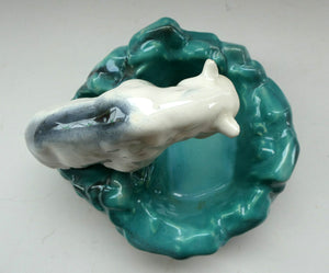 1930s Art Deco Ditmar Urbach Czech Ceramic Polar Bear Bowl