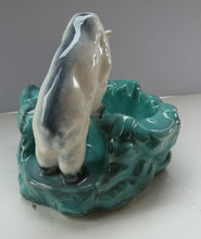 Load image into Gallery viewer, 1930s Art Deco Ditmar Urbach Czech Ceramic Polar Bear Bowl
