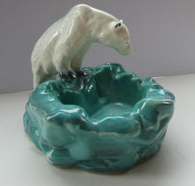 Load image into Gallery viewer, 1930s Art Deco Ditmar Urbach Czech Ceramic Polar Bear Bowl
