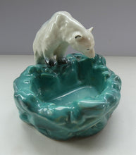 Load image into Gallery viewer, 1930s Art Deco Ditmar Urbach Czech Ceramic Polar Bear Bowl
